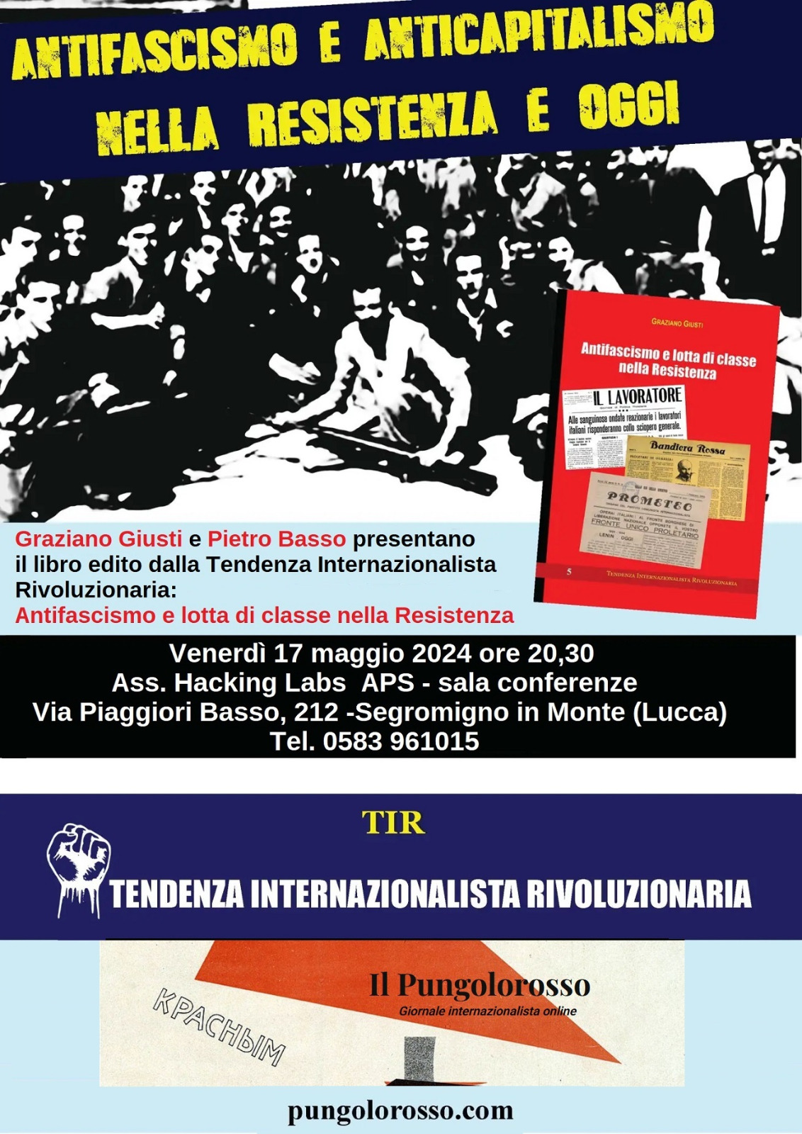 Antifascismo e lotta di classe nella Resistenza (e oggi) – Lucca, 17 maggio, ore 20.30
