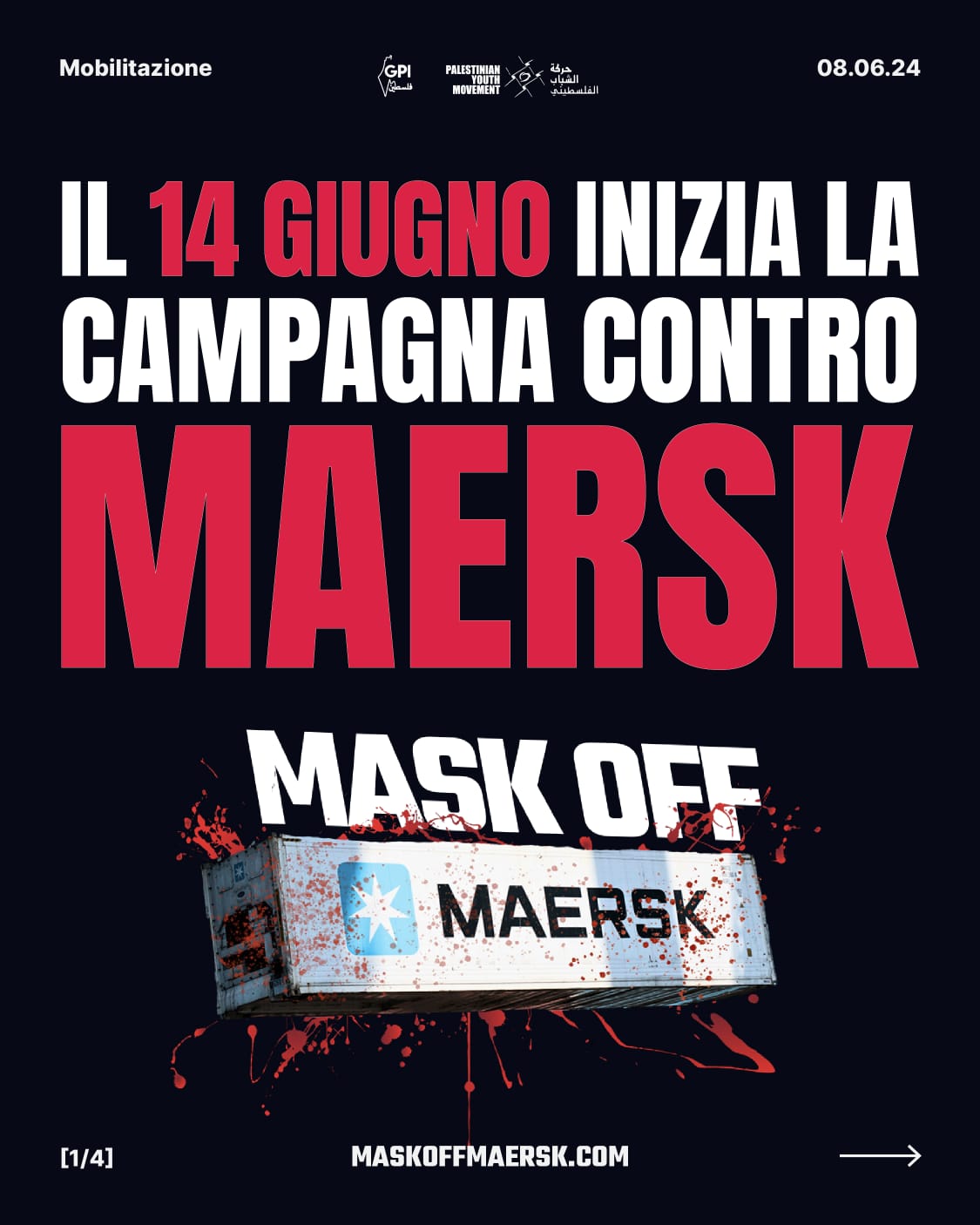 La campagna contro Maersk inizia il 14 giugno – GPI