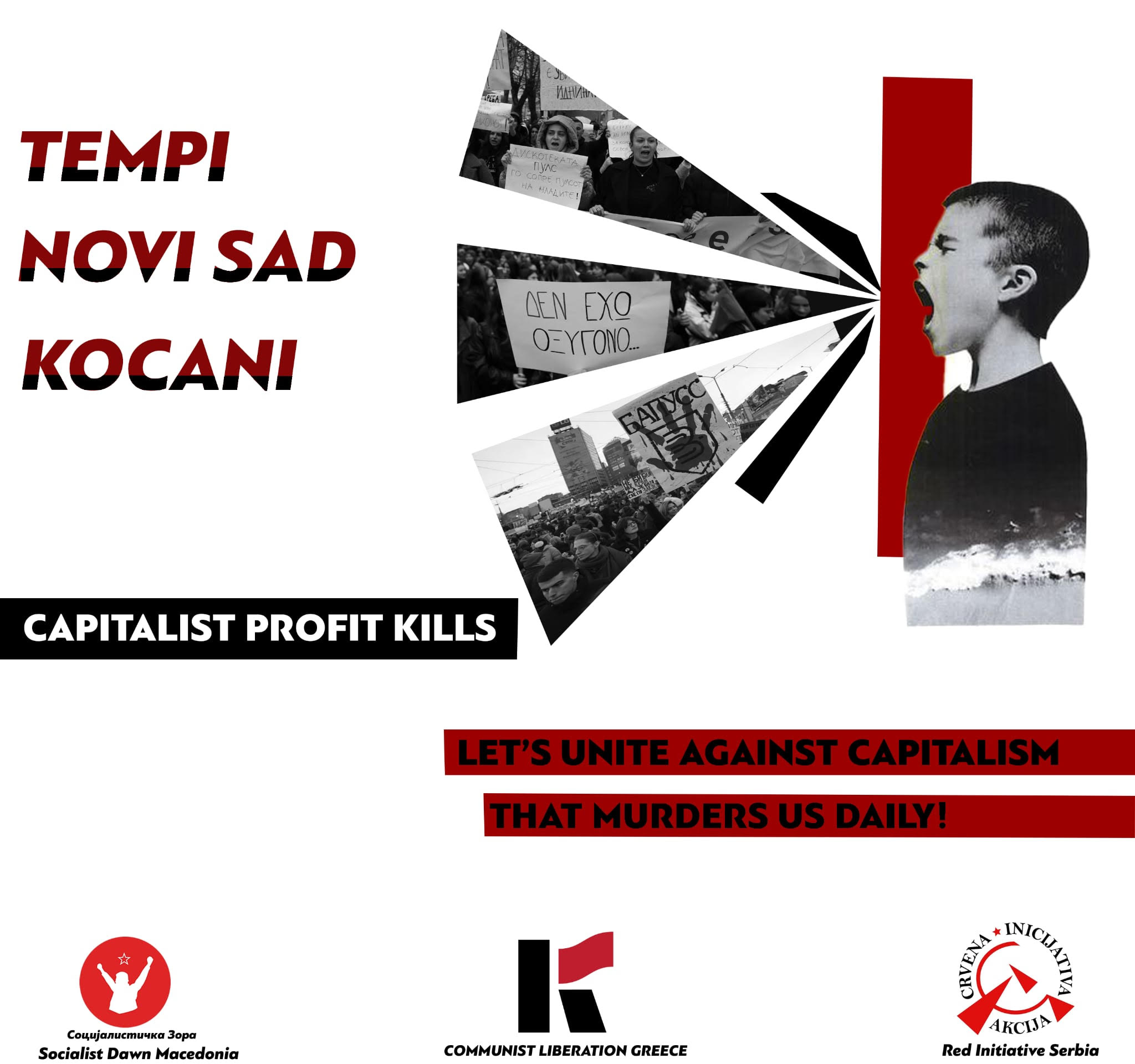 Grecia, Serbia, Macedonia: il profitto uccide – Liberazione comunista, Iniziativa rossa, Alba socialista (Italiano – Ελληνικά –  Srpsko-hrvatski – Македонски)