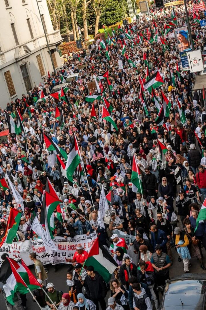 Milano, 12 aprile, una grande manifestazione. Con annessa provocazione della polizia