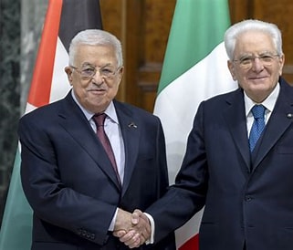 Abu Mazen a Roma, nel silenzio di tomba del movimento per la Palestina