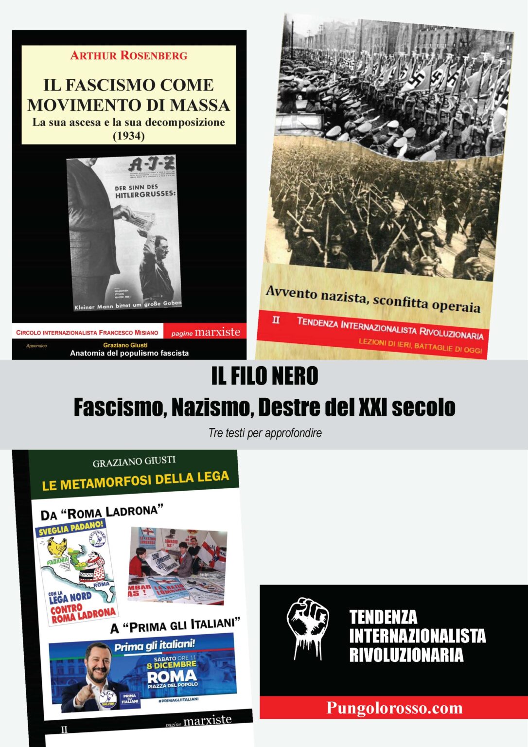 Il filo nero. Fascismo, nazismo, destre del XXI secolo. Tre testi di “Pagine marxiste” per approfondire